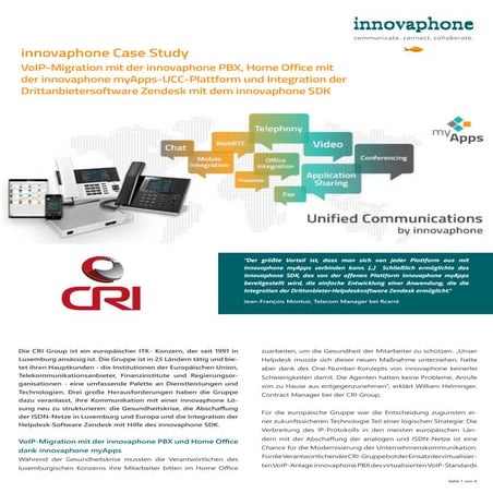 Case Study innovaphone: CRI | DE