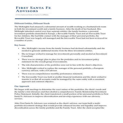 Case study- portfolio management