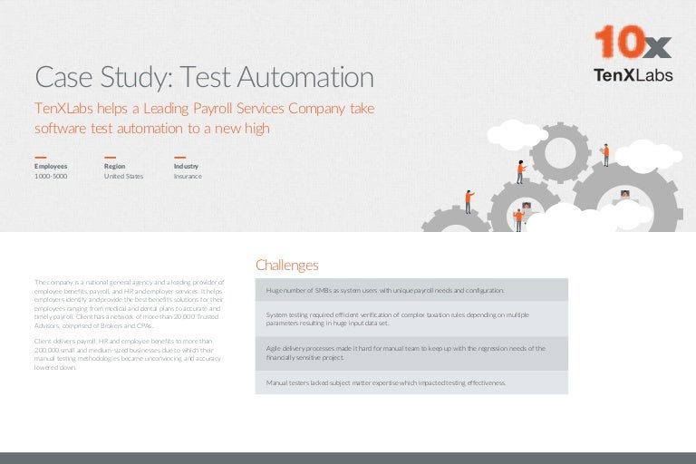 Test Automation Case study