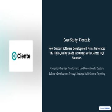 Case Study - ciente lead gen agency.pptx