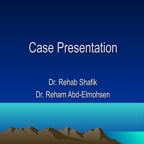 Case Presentation 20-11-2012