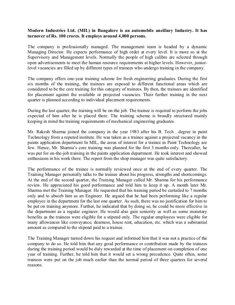 Strategic human resource management case studies with solution pdf picture