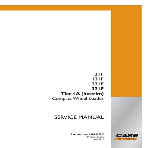 Case 21 f xt tier 4a (interim) compact wheel loader service repair ...