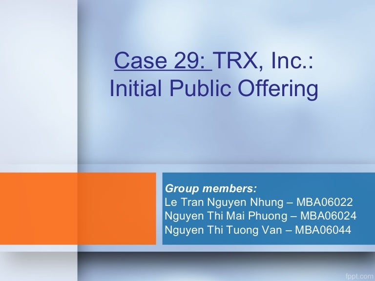 Case 29 Trx