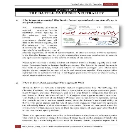 The Battle Over Net Neutrality