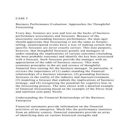 CASE 5Business Performance Evaluation Approaches for Thoughtf.docx