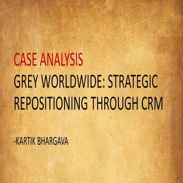 Case analysis