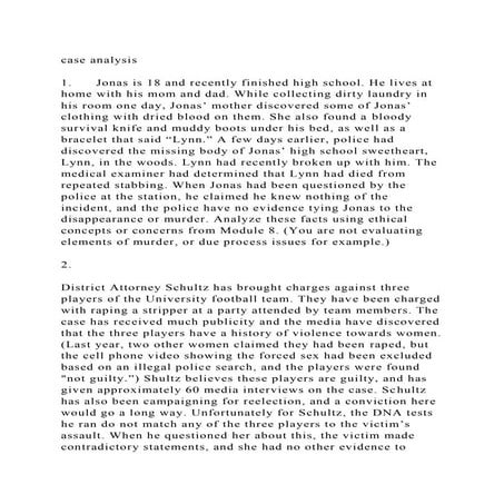 case analysis 1.      Jonas is 18 and recently finished high sch.docx
