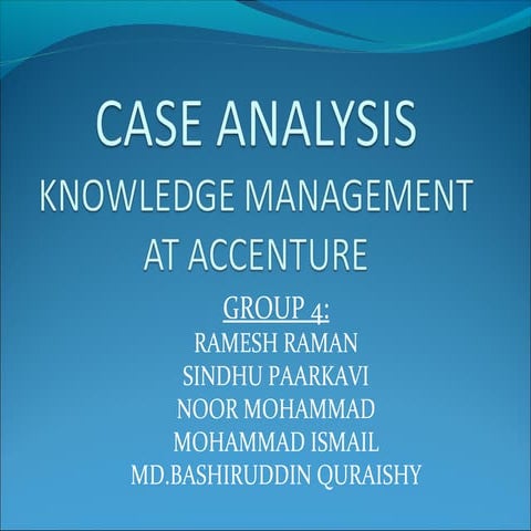 Case analysis km accenture-ramesh_raman_11mba0089