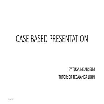 Cardiomyopathy case based presentation ppt