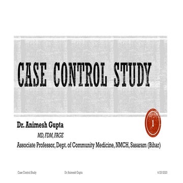 Case Control Study | PDF | Diseases and Conditions | Medical Health