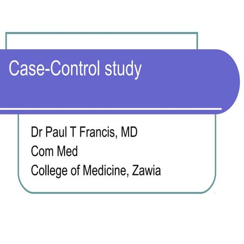 Case controlstudyi  