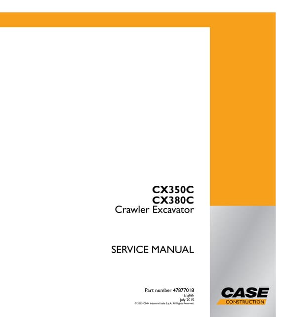 CASE CX80C Midi Crawler Excavator Service Repair Manual.pdf