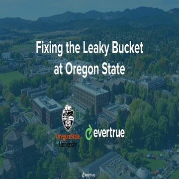 Fixing the Leaky Bucket at Oregon State