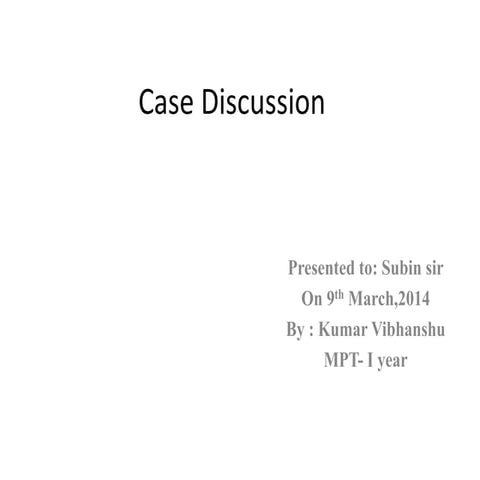  Cardio Case Discussion