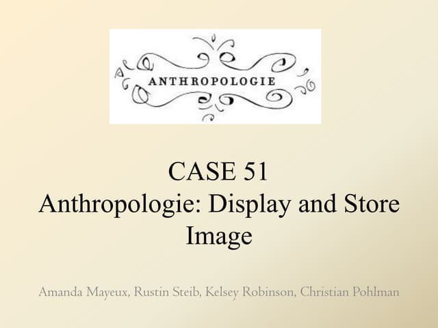 Anthropologie