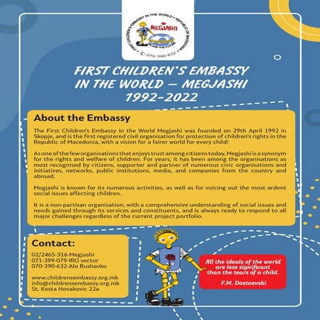 Case for funding About the Children's Embassy