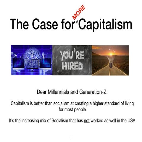 Case for More Capitalism