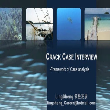 Crack Case Interview - Framework of Case Analysis