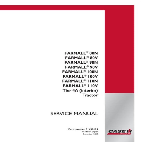 CASE IH FARMALL 100N Tier 4A (interim) Tractor Service Repair Manual.pdf