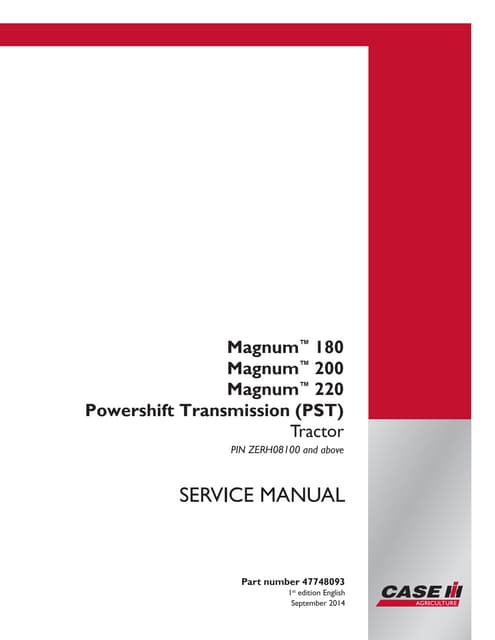 Case ih axial flow 8240 tier 2 combine service repair manual | PDF