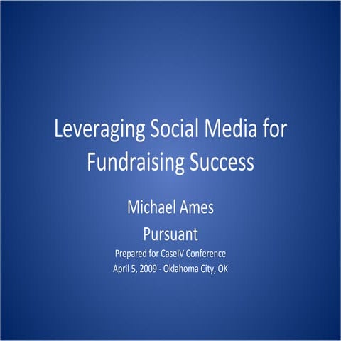 Leveraging Social Media for Fundraising Success