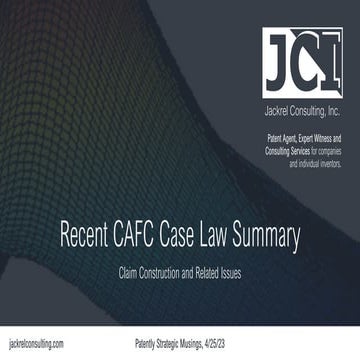 CAFC Chronicles: Costly Tales of Claim Construction Fails