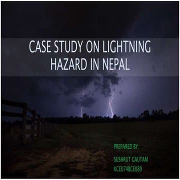 Case Study on Lightning in Nepal | PPTX