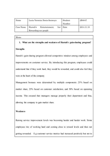 Harrah's crm strategy case study solution Harrah's crm strategy case study solution image