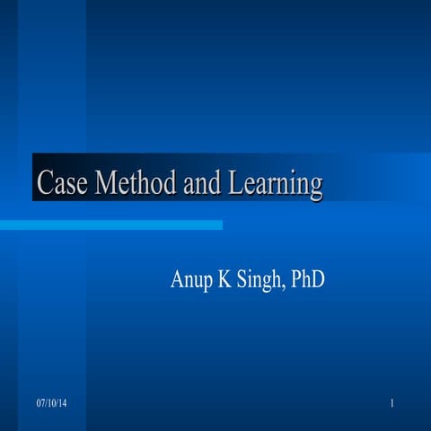 Case method & learning