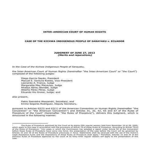 The status and rights of indigenous peoples in latin america | PDF