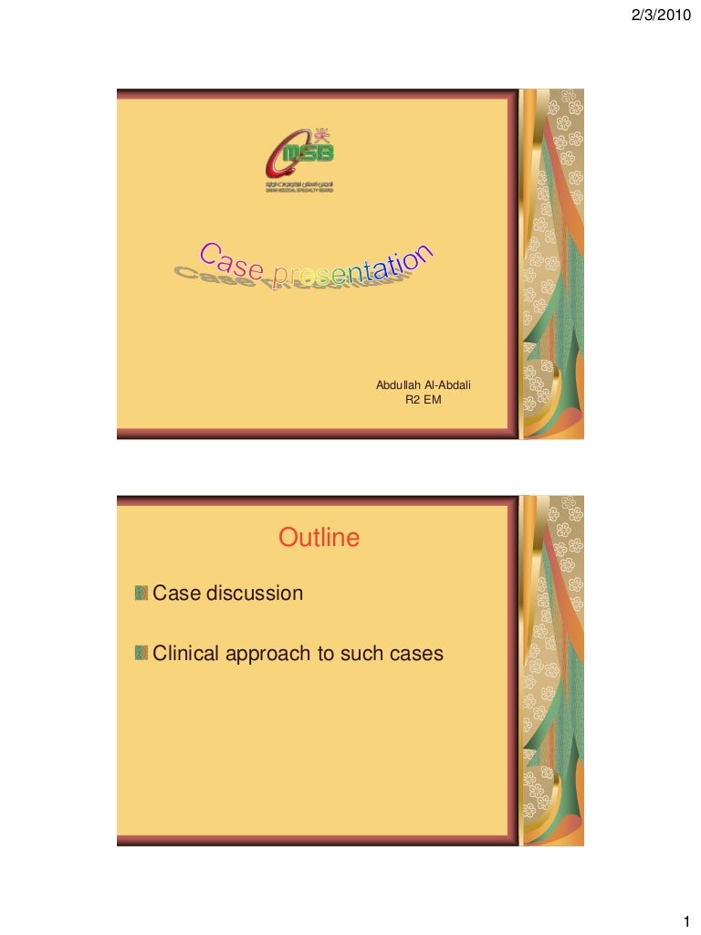 Case Presentation