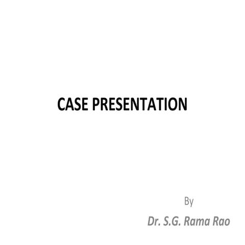 Case presentation