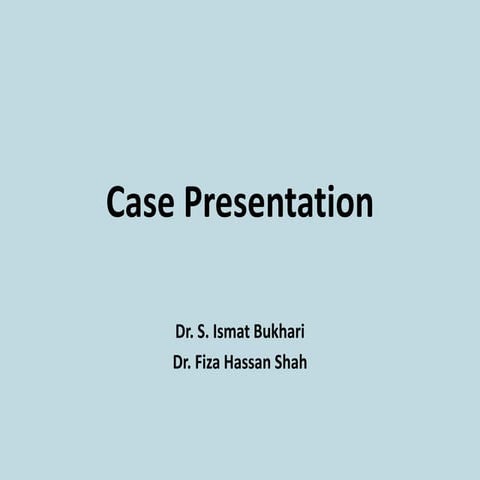 Case presentation sma