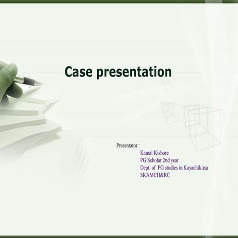 kaamla and jalodara Case presentation  