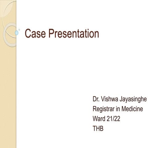  SLE Case Presentation