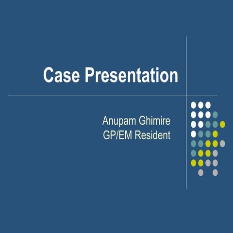 Liver abscess , case presentation  