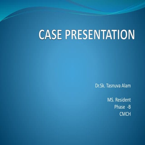 Case presentation ovarian tumur .tasnuva