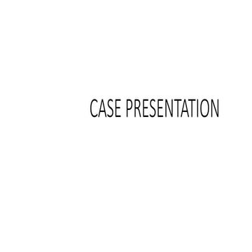 Diabetic foot ulcer case presentation | PPTX