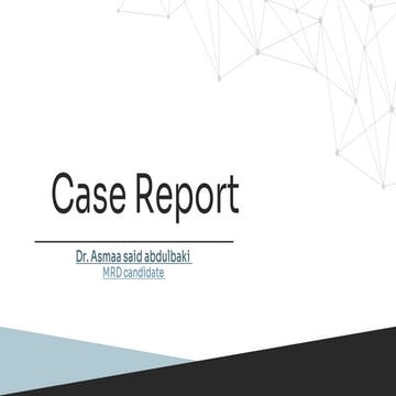 Comprehensive case (graduation presentation) | PPTX