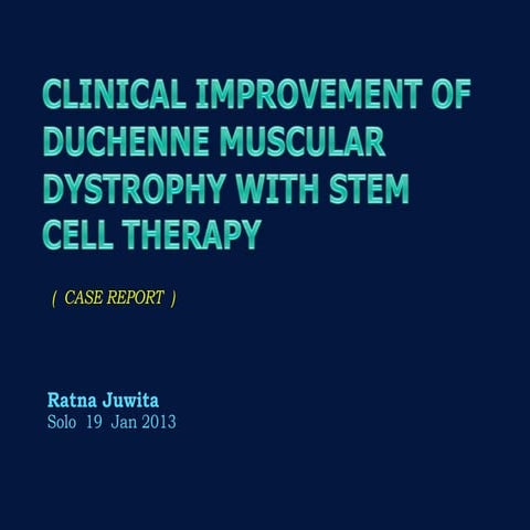 Case report Duchenne Muscular Dystrophy | PPTX