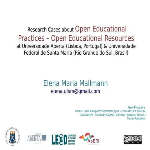Research Cases about Open Educational Practices – Open Educational Resources ...