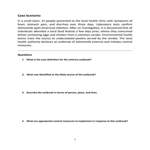 case scenario.pdf for investigation of an outbreak