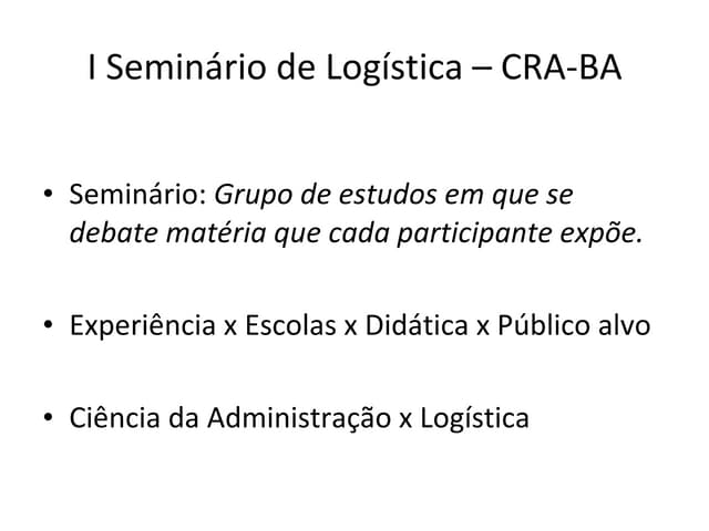 Cases de Logística