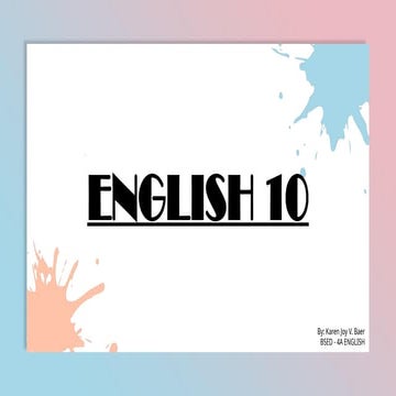 CASES OF PERSONAL PRONOUN_Power Point Presentation