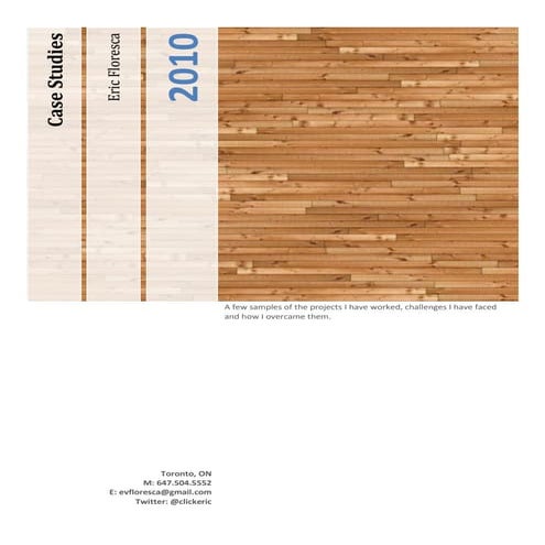 Case Studies for interviews