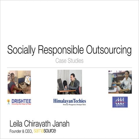 Case Studies in Socially Responsible Outsourcing