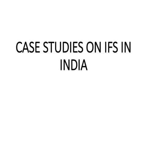 Case studies