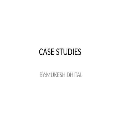 CASE studies related to veterinary field | PPTX