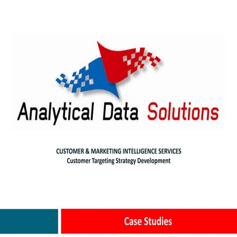 Case Studies - Customer & Marketing Analytics for Retail 